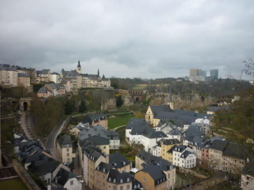 Vue sur la ville de Luxemburg