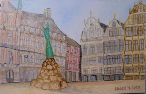 Main square of Antwerp