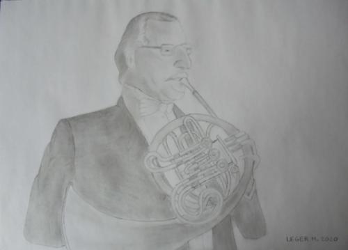 The horn player