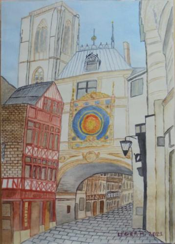 La tour de l'horloge à Rouen