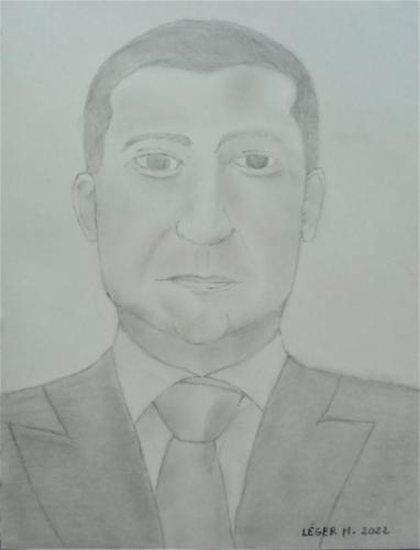 Portrait of Volodymyr Zelensky